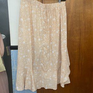 Mulan Floral Midi Skirt